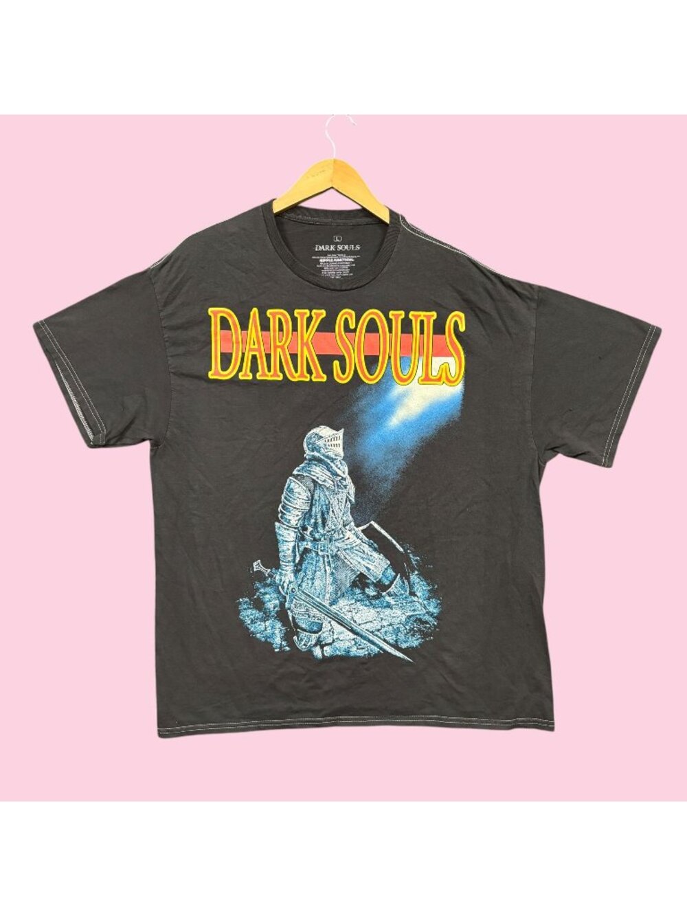 Dark Souls Kneeling Knight RPG Video Game Poster Tee L